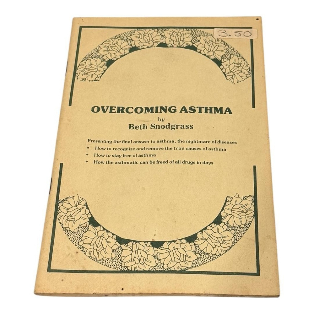 Overcoming Asthma by Beth Snodgrass Life Science Softcover Natural Hygiene Book